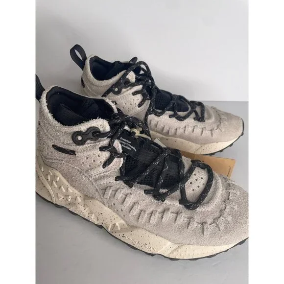 NEW Free People Flower Mountain Bloom Speckled Sneakers US 6.5 EU 37 Gray Suede